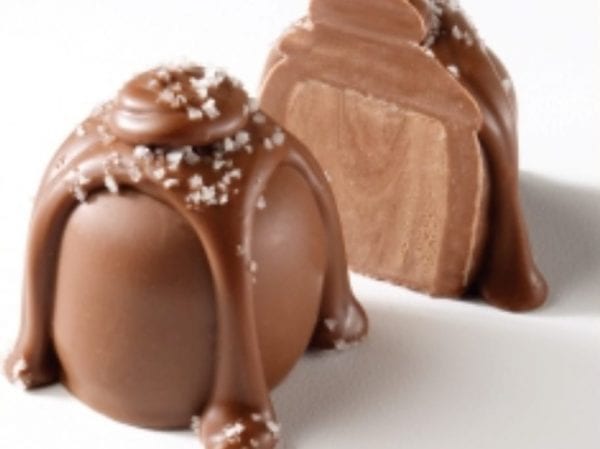 milk chocolate sea salt caramel truffle 24 pieces 1 5oz -A Chocolate Cafe