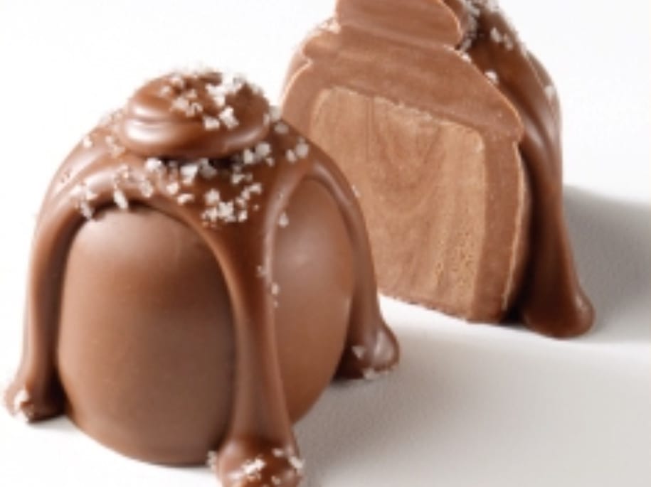 milk chocolate sea salt caramel truffle 24 pieces 1 5oz -A Chocolate Cafe