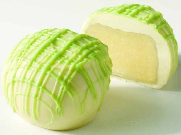key lime chiffon truffle -A Chocolate Cafe